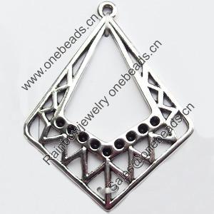 Pendant, Zinc Alloy Jewelry Findings, 32x41mm, Sold by Bag