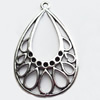 Pendant, Zinc Alloy Jewelry Findings, 26x40mm, Sold by Bag