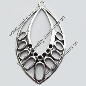 Pendant, Zinc Alloy Jewelry Findings, 26x44mm, Sold by Bag