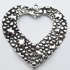 Pendant, Zinc Alloy Jewelry Findings, 36x36mm, Sold by Bag