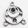Connector, Zinc Alloy Jewelry Findings, 15x16mm, Sold by Bag