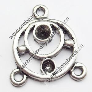 Connector, Zinc Alloy Jewelry Findings, 15x16mm, Sold by Bag