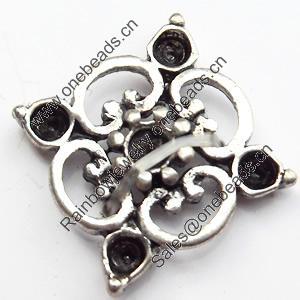 Connector, Zinc Alloy Jewelry Findings, 17mm, Sold by Bag