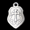 Pendant, Zinc Alloy Jewelry Findings, 15x24mm, Sold by Bag