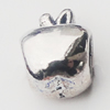 European Style Beads Zinc Alloy Jewelry Findings, Apple 8x10mm Hole:4.5mm, Sold by Bag