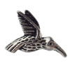 Beads, Zinc Alloy Jewelry Findings, Bird 17x11mm Hole:2mm, Sold by Bag  