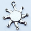 Pendant, Zinc Alloy Jewelry Findings, Sun, 17x20mm, Sold by Bag  