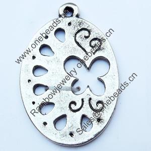Pendant, Zinc Alloy Jewelry Findings, 18x28mm, Sold by Bag  