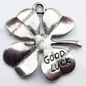 Pendant, Zinc Alloy Jewelry Findings, 29x30mm, Sold by Bag  