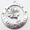 Pendant, Zinc Alloy Jewelry Findings, 25x28mm, Sold by Bag  