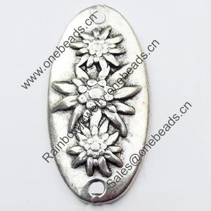 Connector, Zinc Alloy Jewelry Findings, 14x19mm, Sold by Bag  
