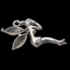 Pendant, Zinc Alloy Jewelry Findings, 32x18mm, Sold by Bag  