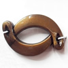 Antique Bronze Acrylic Connector, 34x22mm, Sold by Bag