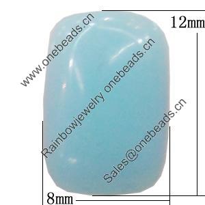 Imitate Jade Resin Cabochons, Rectangle 8x12mm, Sold by Bag