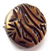 Antique Bronze Acrylic Beads, 23mm, Sold by Bag  