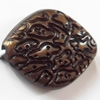 Antique Bronze Acrylic Beads, 20x15mm, Sold by Bag  