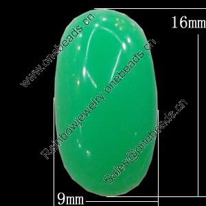 Imitate Jade Resin Cabochons, Rectangle 9x16mm, Sold by Bag