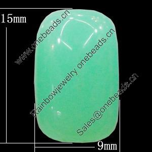 Imitate Jade Resin Cabochons, Rectangle 9x15mm, Sold by Bag