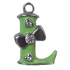 Zinc Alloy Enamel Pendants, 23x36mm Hole:Approx 2.5mm, Sold by PC  