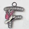 Zinc Alloy Enamel Pendants, 28x42mm Hole:Approx 2.5mm, Sold by PC  