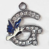 Zinc Alloy Enamel Pendants, 34x42mm Hole:Approx 2.5mm, Sold by PC  