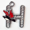 Zinc Alloy Enamel Pendants, 33x40mm Hole:Approx 2.5mm, Sold by PC  