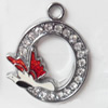 Zinc Alloy Enamel Pendants, 34x41mm Hole:Approx 2.5mm, Sold by PC  