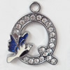 Zinc Alloy Enamel Pendants, 33x41mm Hole:Approx 2.5mm, Sold by PC  