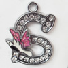 Zinc Alloy Enamel Pendants, 33x43mm Hole:Approx 2.5mm, Sold by PC  