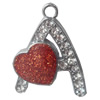 Zinc Alloy Enamel Pendants, 31x41mm Hole:Approx 2.5mm, Sold by PC  