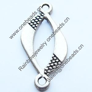 Connector, Zinc Alloy Jewelry Findings, 13x26mm, Sold by Bag
