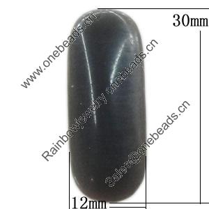 Imitate Jade Resin Cabochons, Rectangle 12x30mm, Sold by Bag  