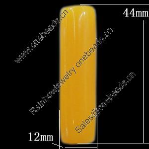 Imitate Jade Resin Cabochons, Rectangle 12x44mm, Sold by Bag  