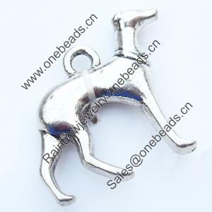 Pendant, Zinc Alloy Jewelry Findings, 18x19mm, Sold by Bag