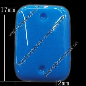 Imitate Jade Resin Cabochons, Rectangle 12x17mm, Sold by Bag