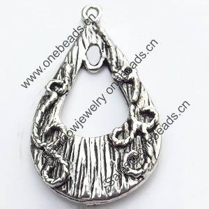 Pendant, Zinc Alloy Jewelry Findings, 19x32mm, Sold by Bag