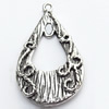 Pendant, Zinc Alloy Jewelry Findings, 19x32mm, Sold by Bag