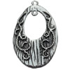 Pendant, Zinc Alloy Jewelry Findings, 22x37mm, Sold by Bag