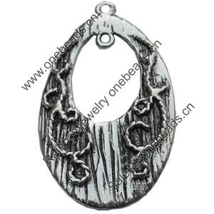 Pendant, Zinc Alloy Jewelry Findings, 22x37mm, Sold by Bag