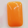 Imitate Jade Resin Cabochons, Rectangle 15x24mm, Sold by Bag