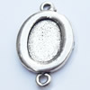 Connector, Zinc Alloy Jewelry Findings, O:17x28mm I:10x14mm, Sold by Bag