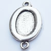 Connector, Zinc Alloy Jewelry Findings, O:17x28mm I:10x14mm, Sold by Bag