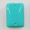 Imitate Jade Resin Cabochons, Rectangle 17x24mm, Sold by Bag  