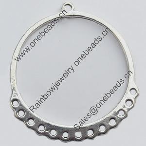 Connector, Zinc Alloy Jewelry Findings, 34x37mm, Sold by Bag