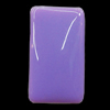 Imitate Jade Resin Cabochons, Rectangle 15x27mm, Sold by Bag  