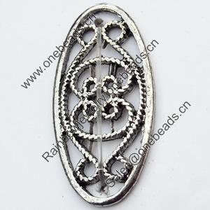 Connector, Zinc Alloy Jewelry Findings, 13x25mm, Sold by Bag