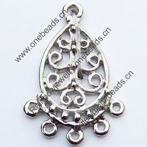 Connector, Zinc Alloy Jewelry Findings, 16x24mm, Sold by Bag