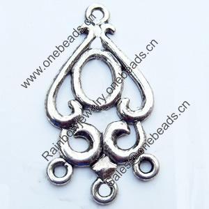 Connector, Zinc Alloy Jewelry Findings, 18x35mm, Sold by Bag