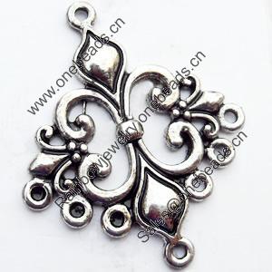Connector, Zinc Alloy Jewelry Findings, 30x36mm, Sold by Bag
