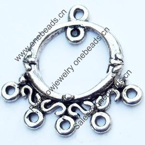 Connector, Zinc Alloy Jewelry Findings, 26x25mm, Sold by Bag